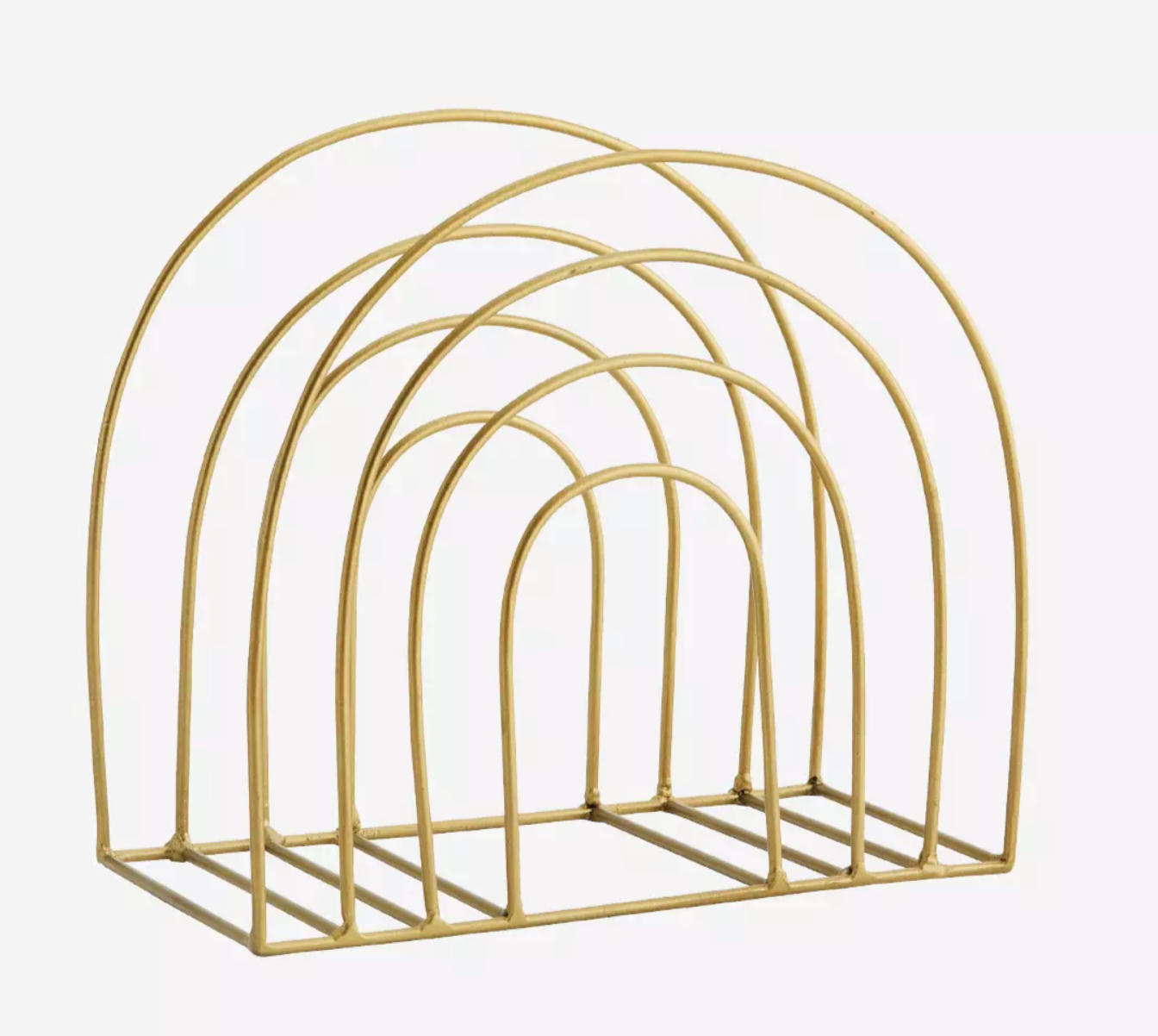 Porta revistas arcoíris dorado