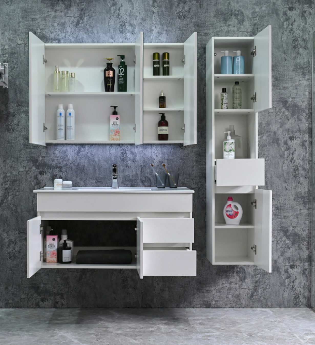Bathroom furniture set BELLUNO white