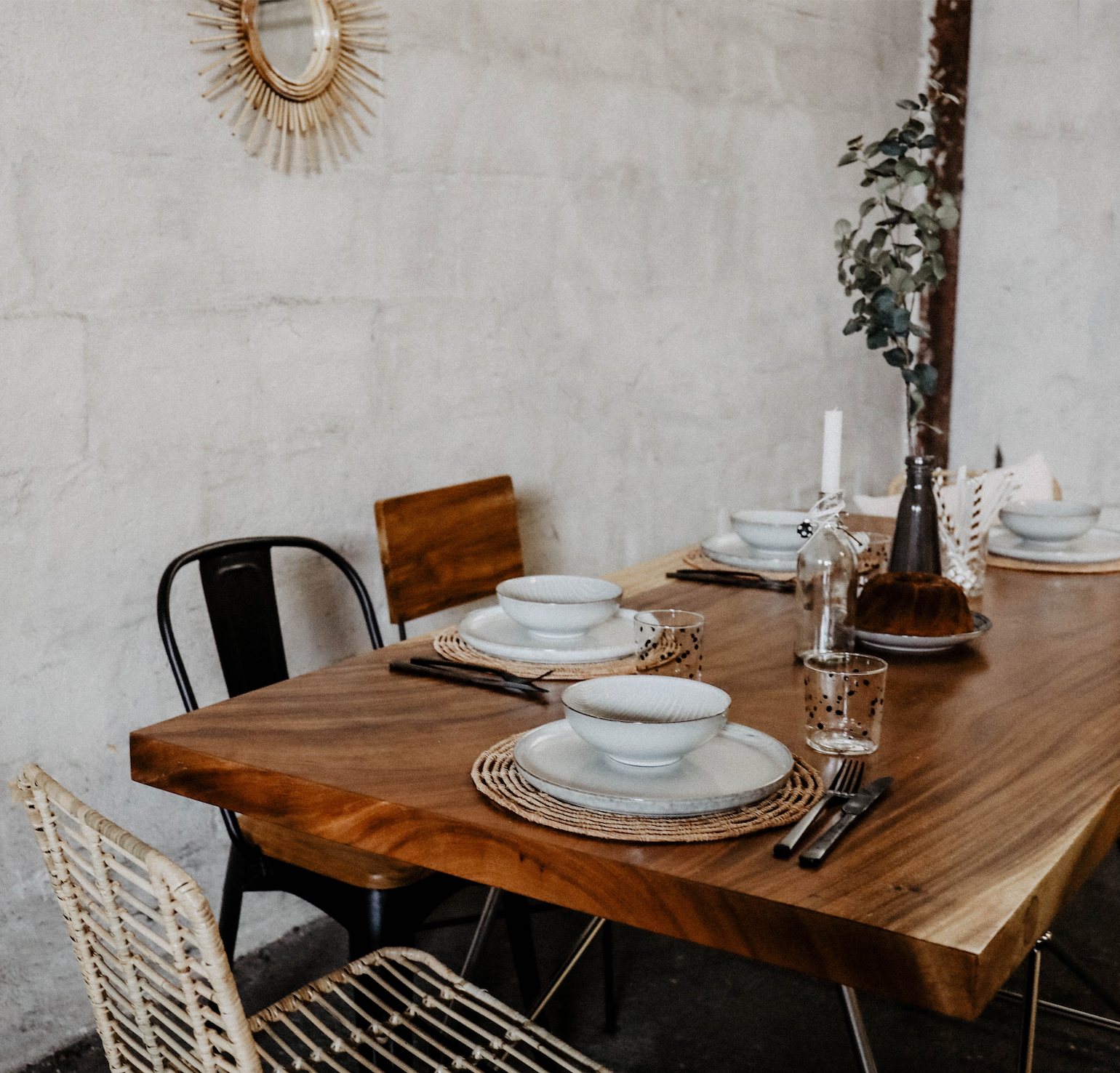 Mesa de comedor rectangular Henry 180