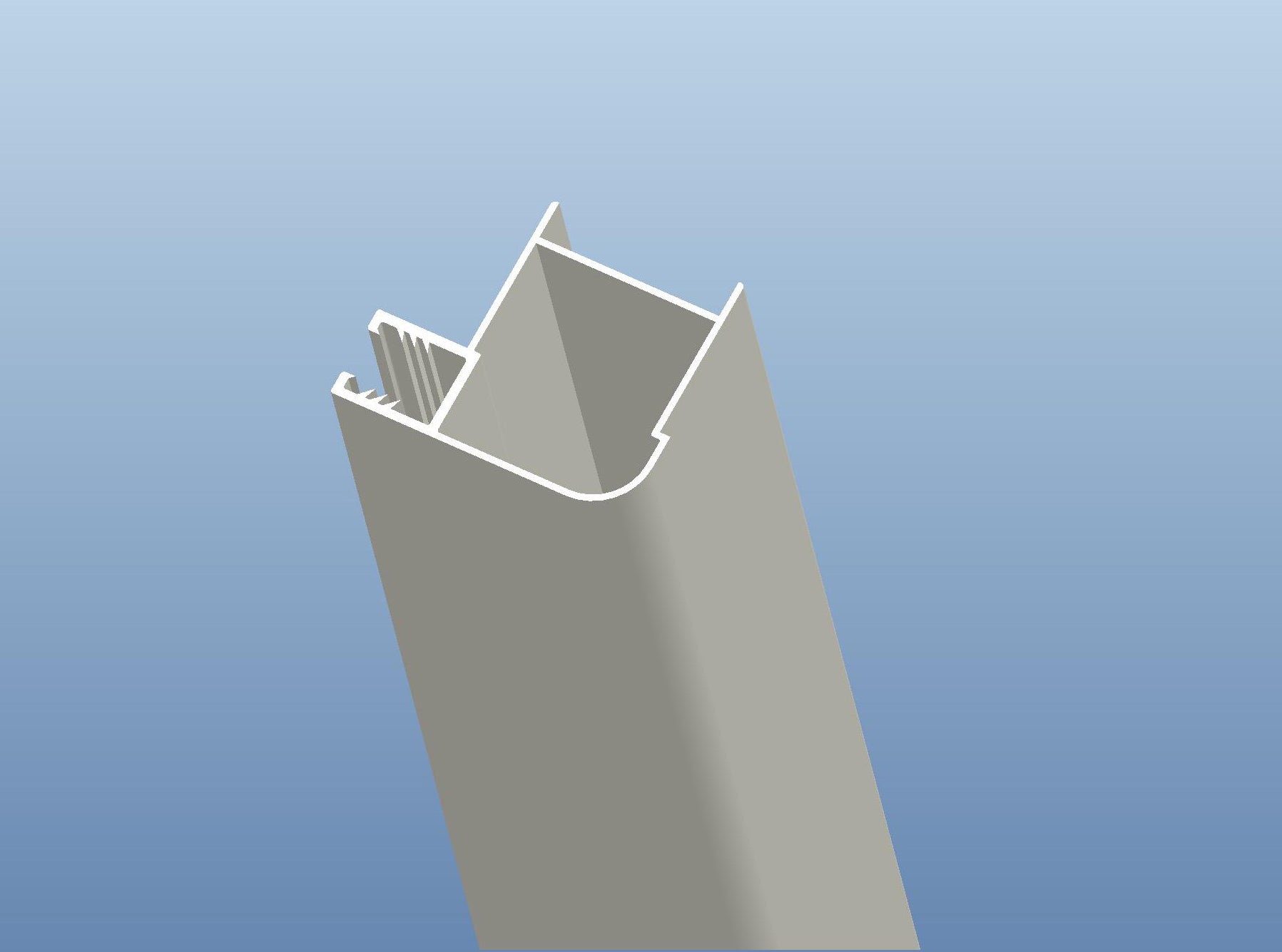 Eckverbindungsprofil chrom