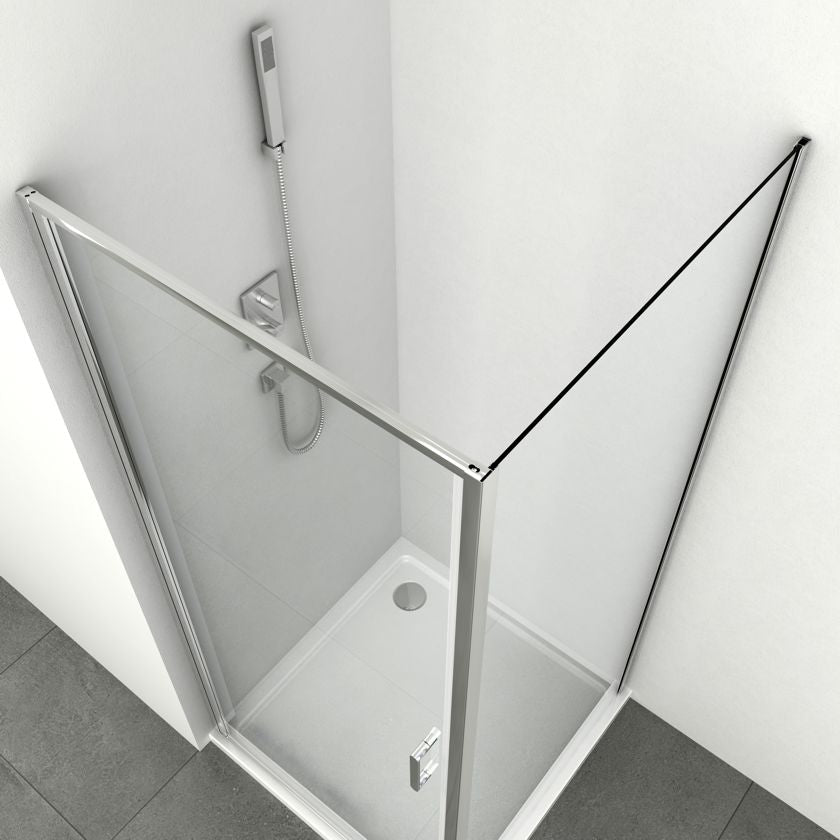 Cabina de ducha de esquina ELITE CHROME con Easy Clean en dos tamaños diferentes