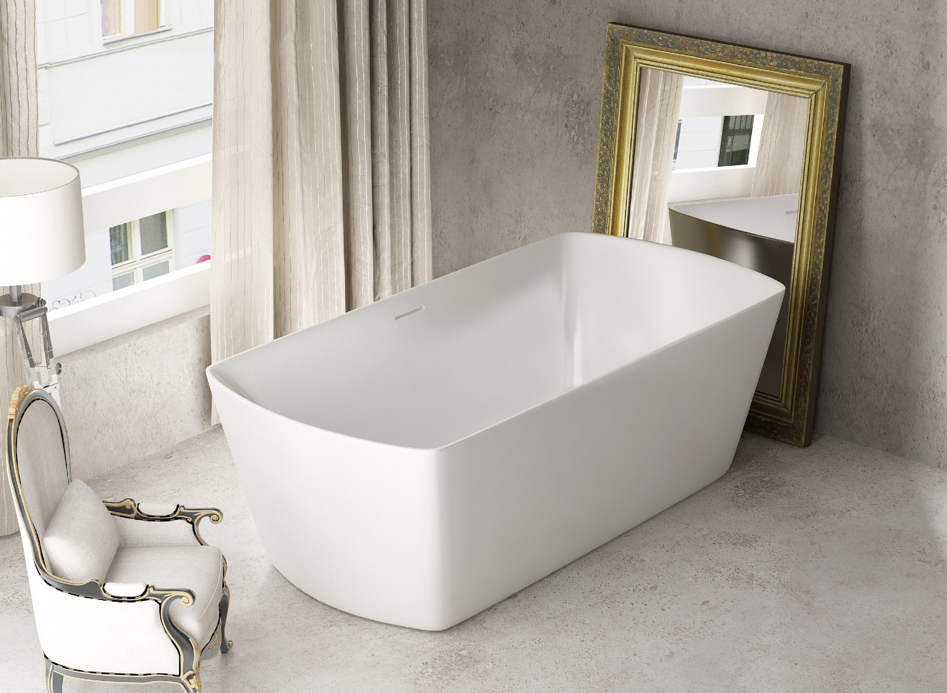 Freestanding bathtub ORLANDO 180x85x61.5 cm