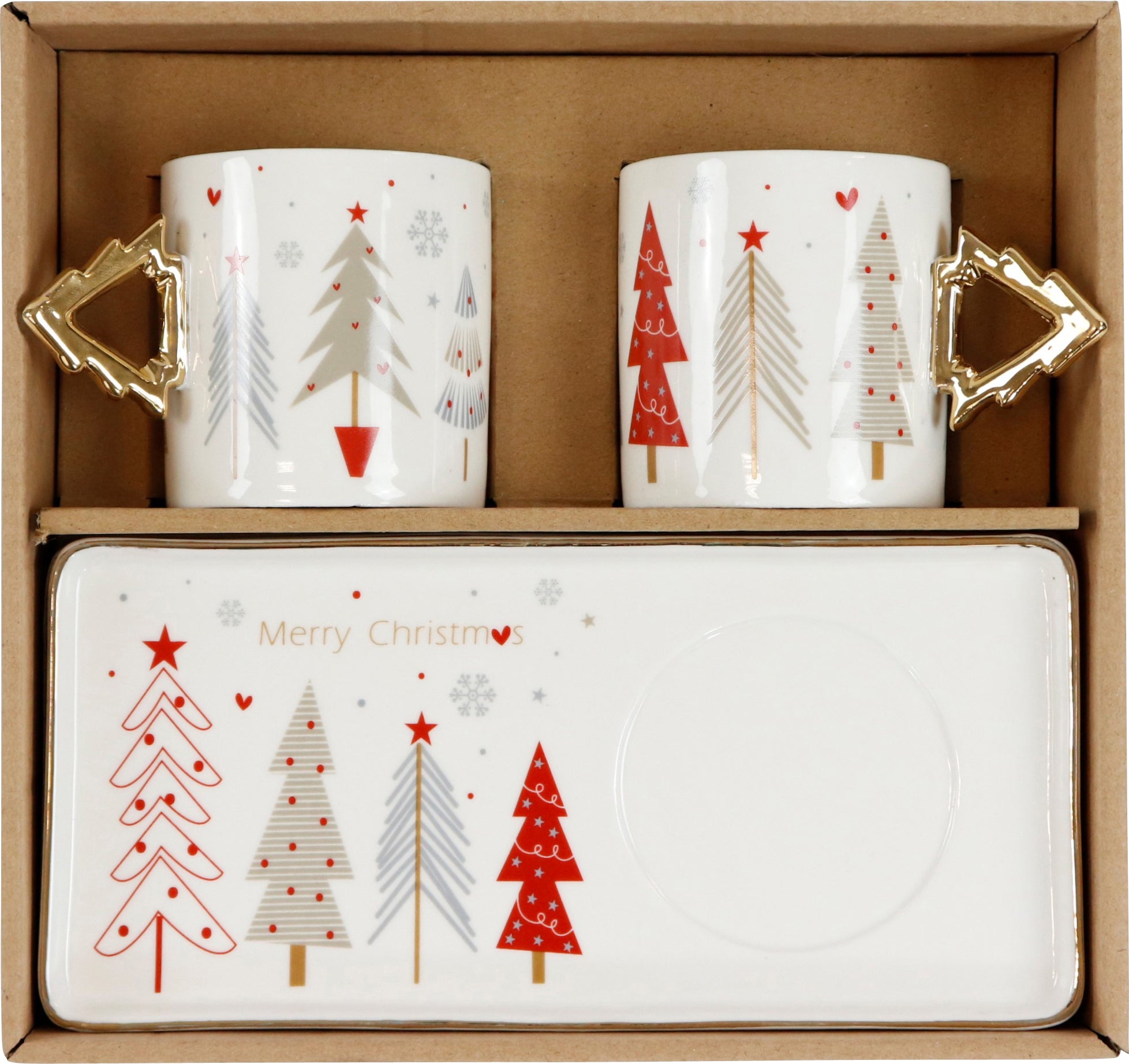 Tassen-Set Red Xmas 2 Stück