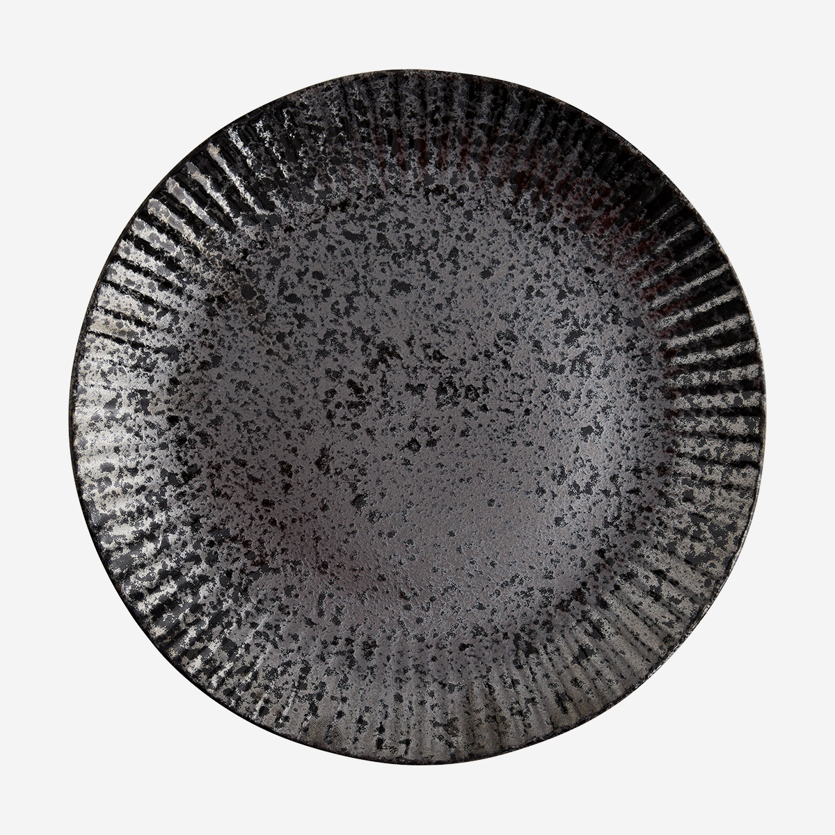 Plato de desayuno de gres negro Ø 21,5 cm