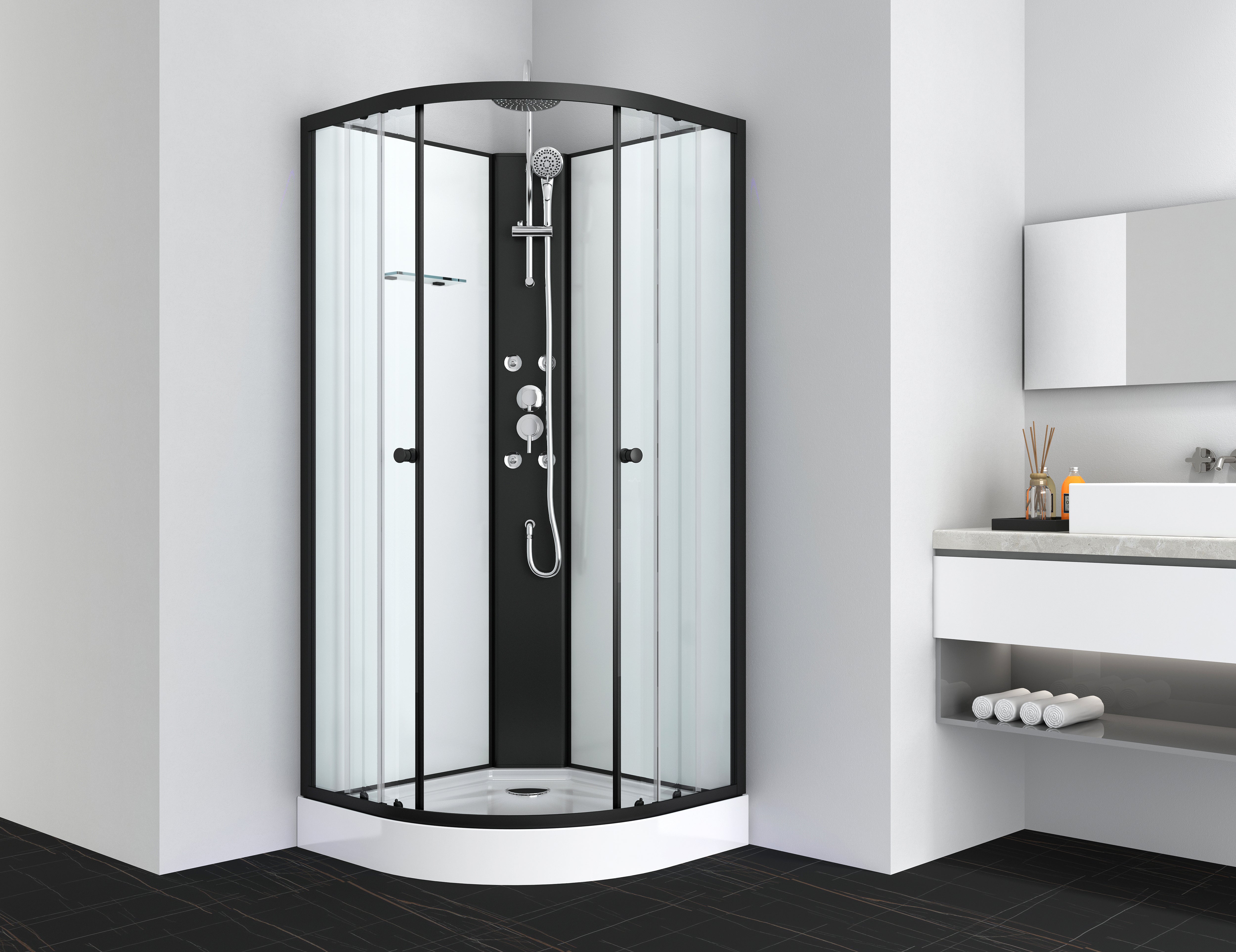 Complete shower cubicle RELOAD 90x90x225 cm