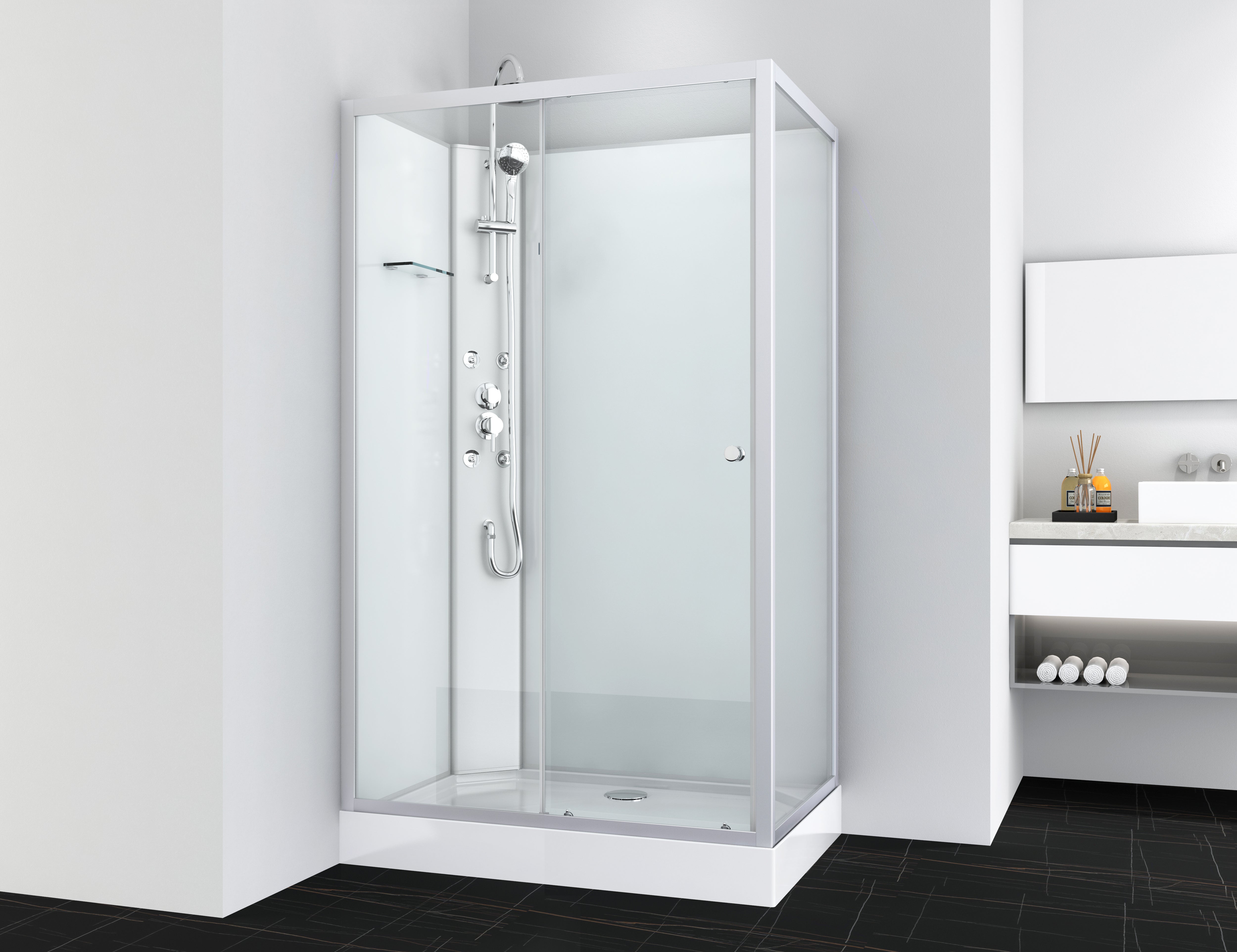 Complete shower cubicle VIVA 2 120x80x225 cm