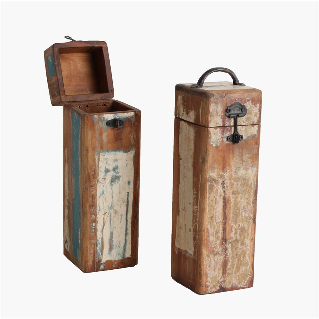 Caja de vino de madera de desecho