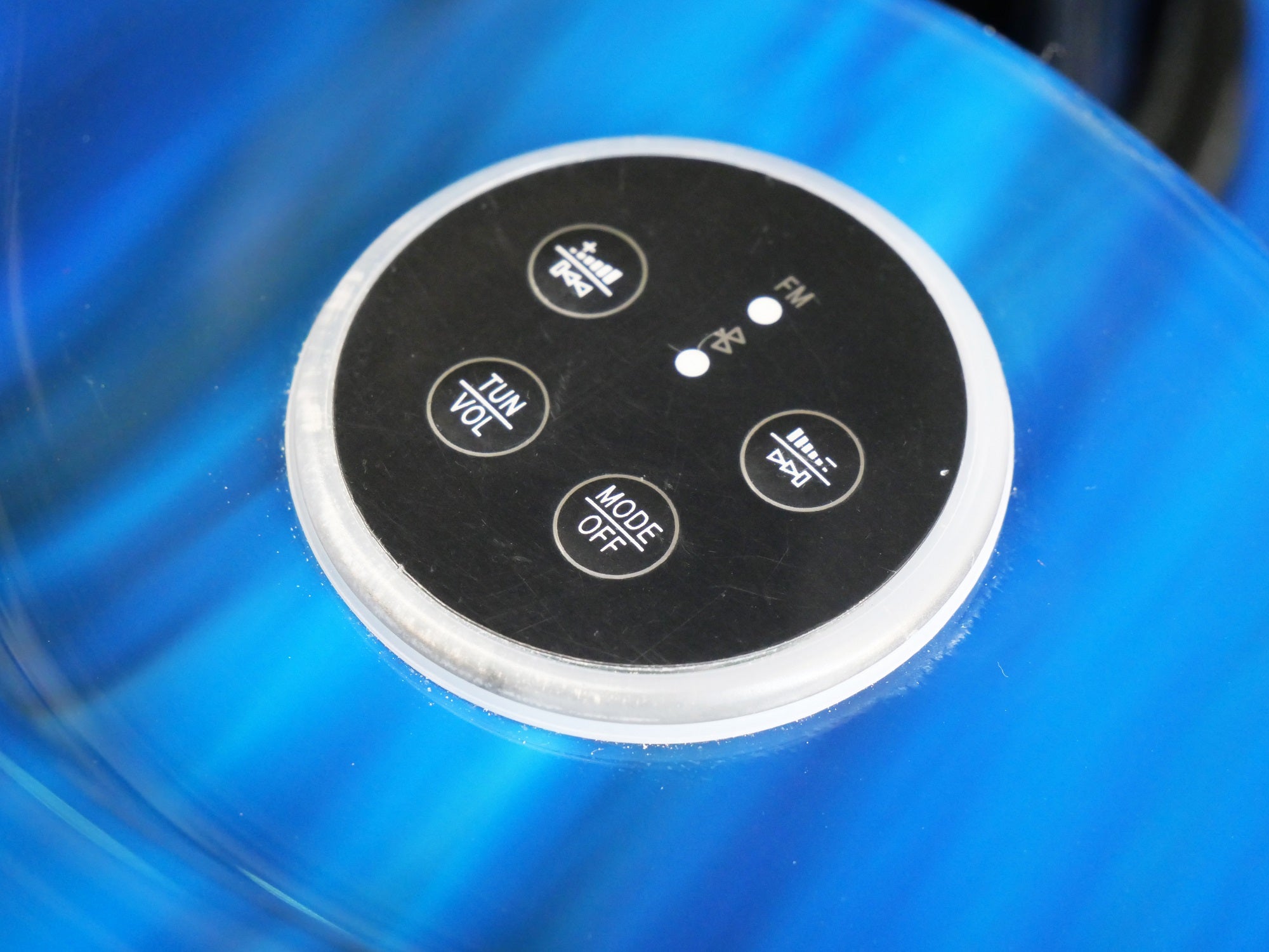 Outdoor whirlpool OASIS Maxi BLUE MARBLE including steps and cover 210x210x95 cm frost-proof