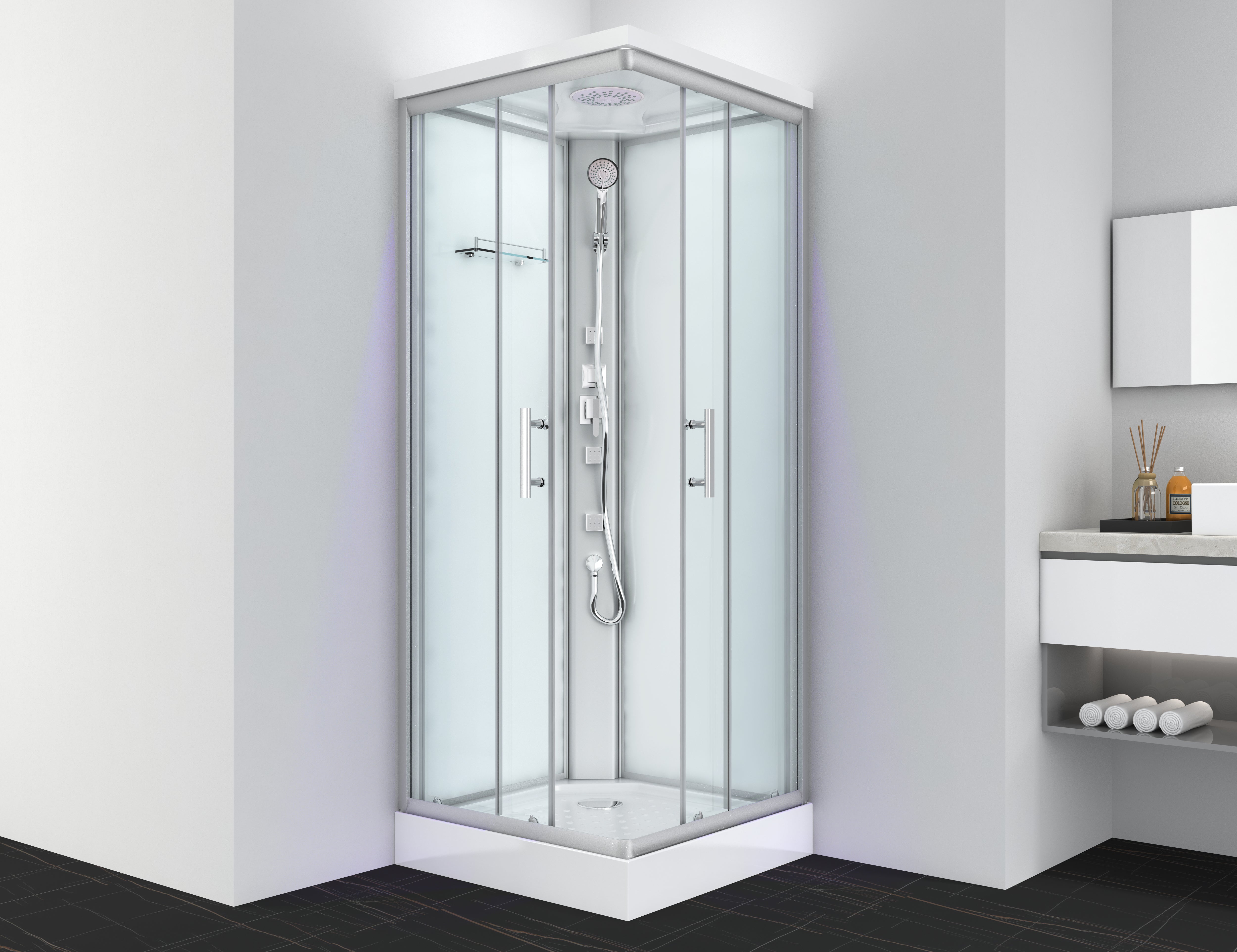 Complete shower cubicle TC06S 90x90x215 cm