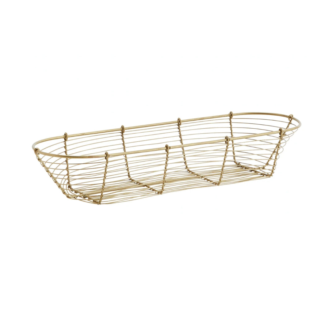 Cesta de hierro ovalada 