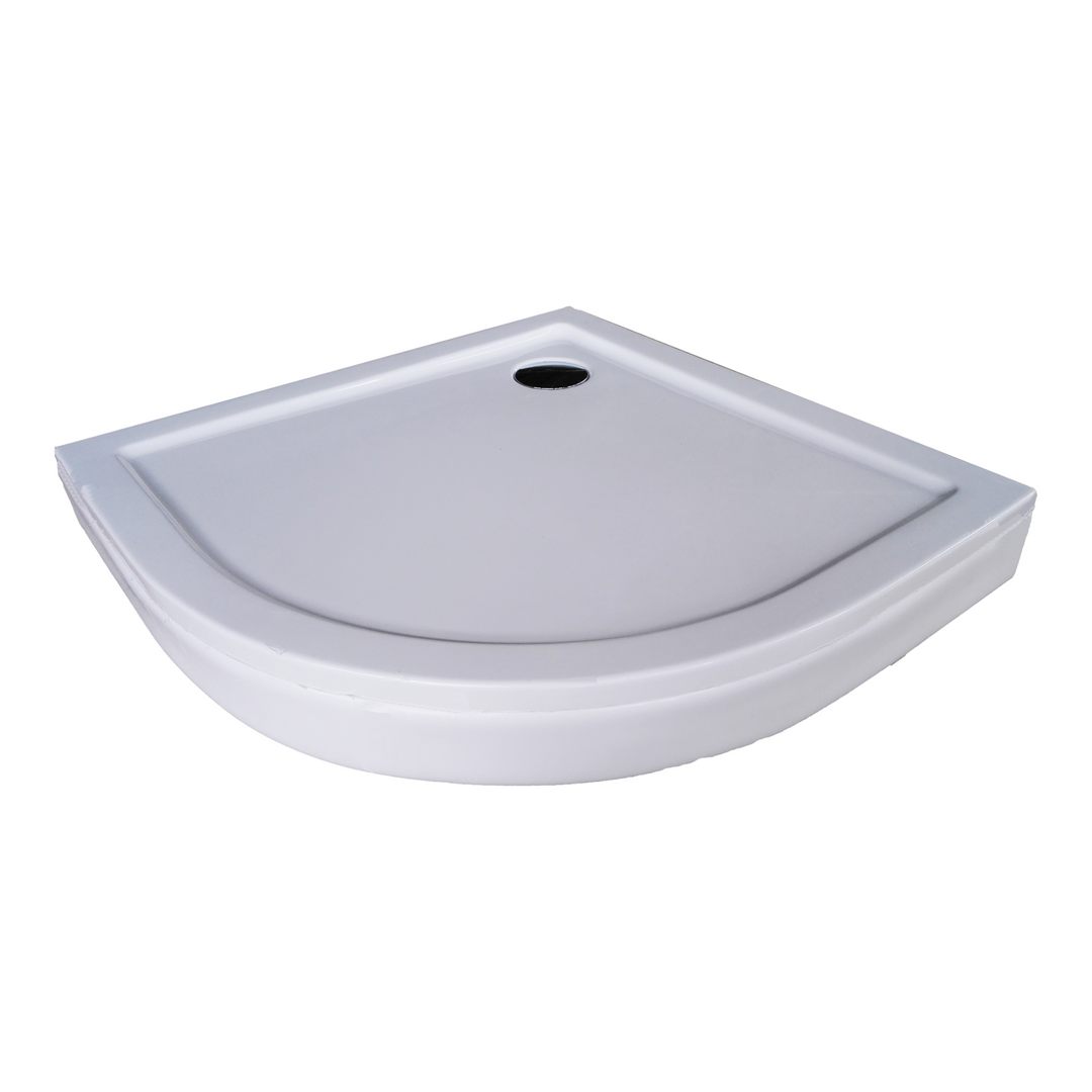 Acrylic round shower cup BORA in 2 different sizes