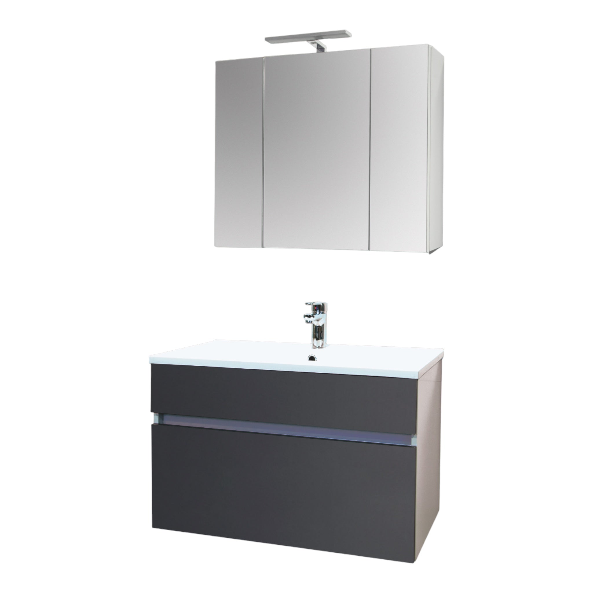 Waschbeckenunterschrank STELLA 80 ANTHRAZIT