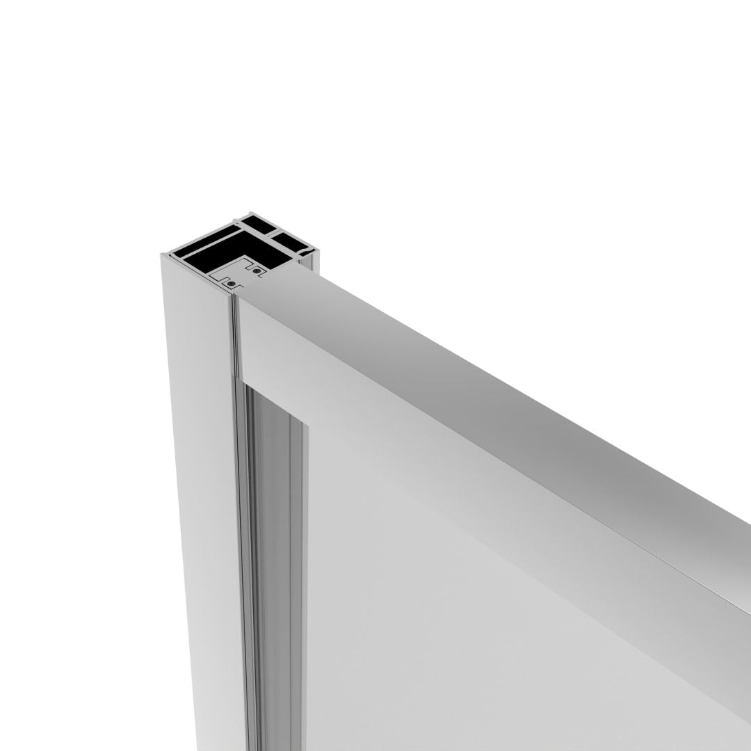 Eckdusche Schiebetür SLIMLINE chrom Easy-Clean in 5 verschiedenen Größen