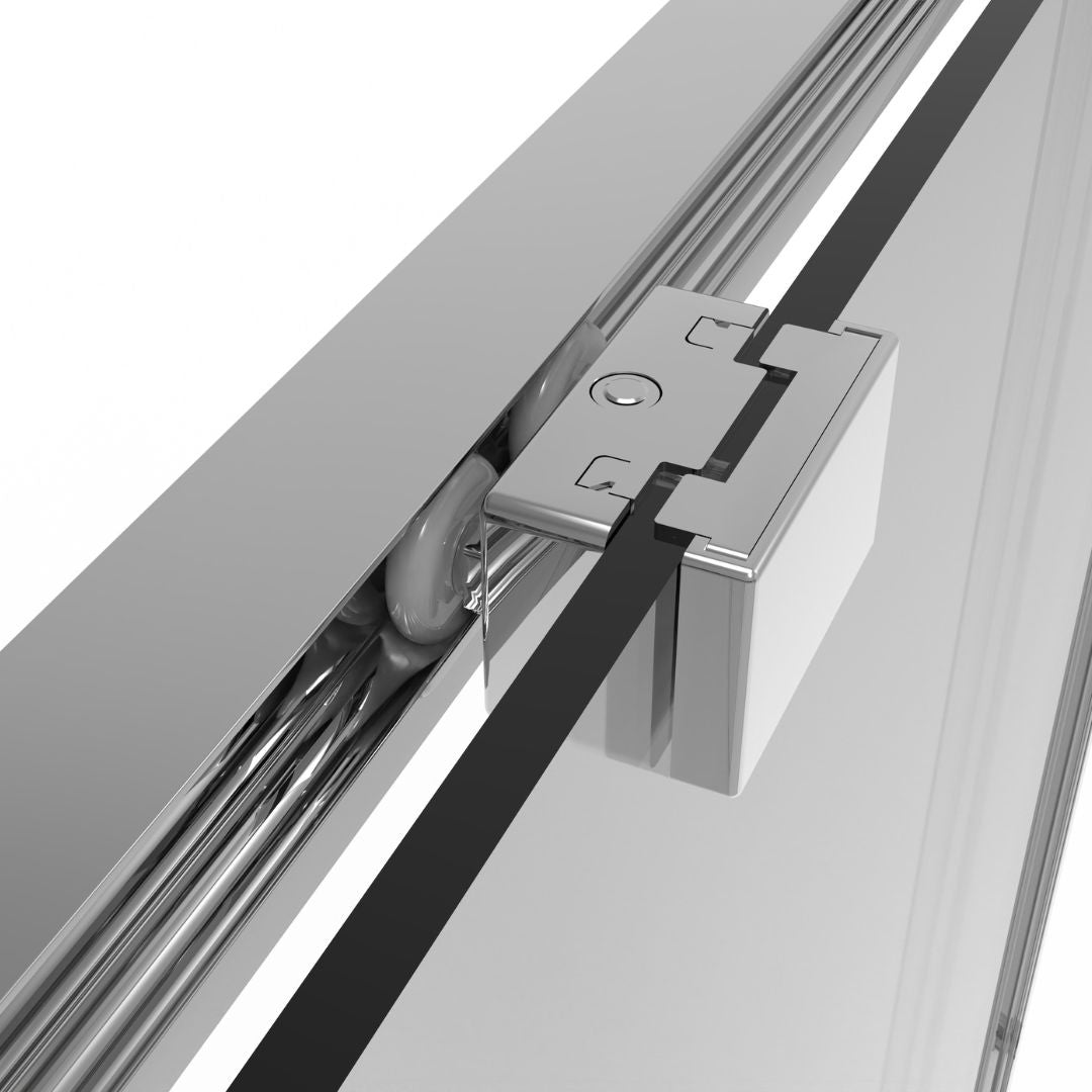 Eckdusche Schiebetür SLIMLINE chrom Easy-Clean in 5 verschiedenen Größen
