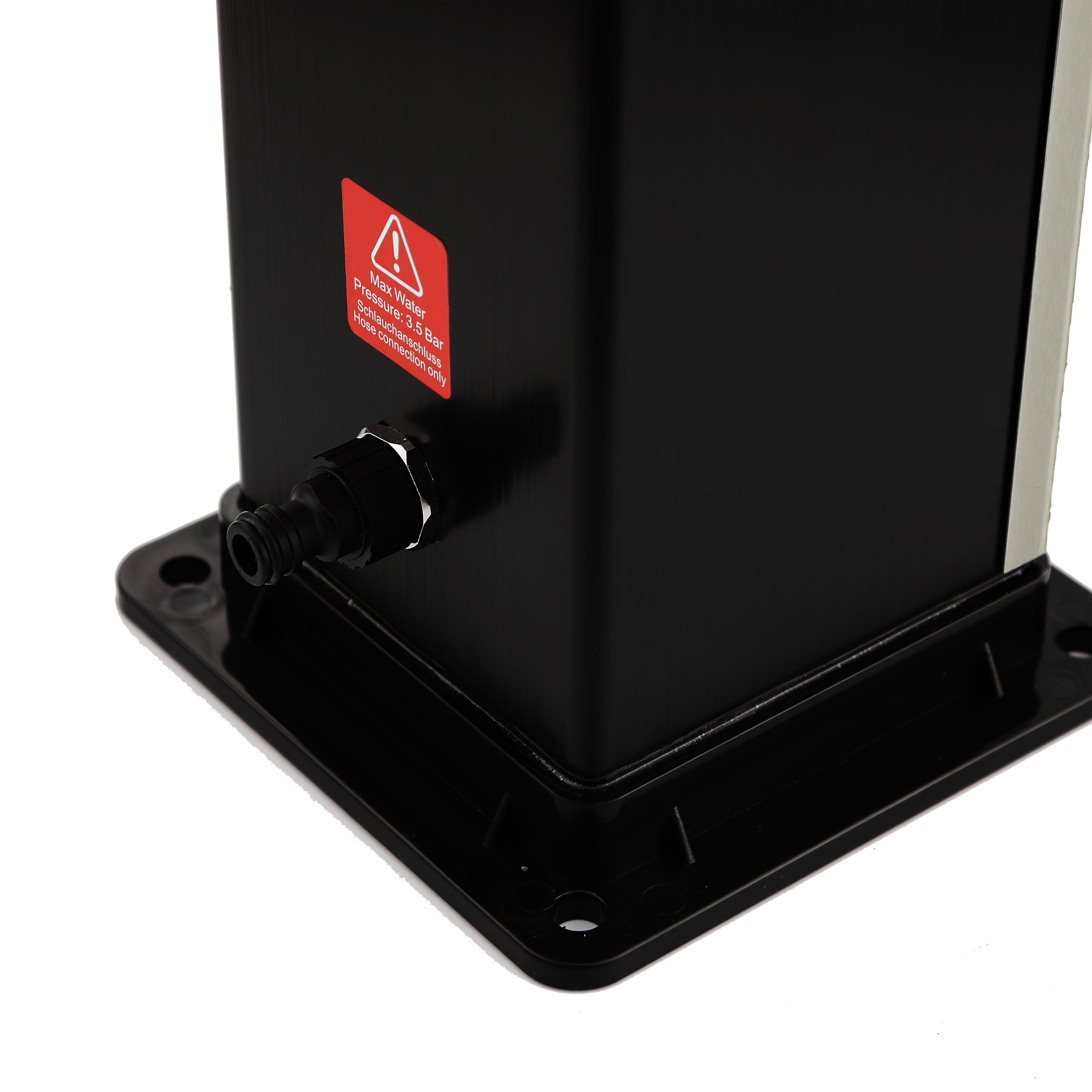 40L Outdoor-Solardusche – Schwarz & Gebürstetes Nickel