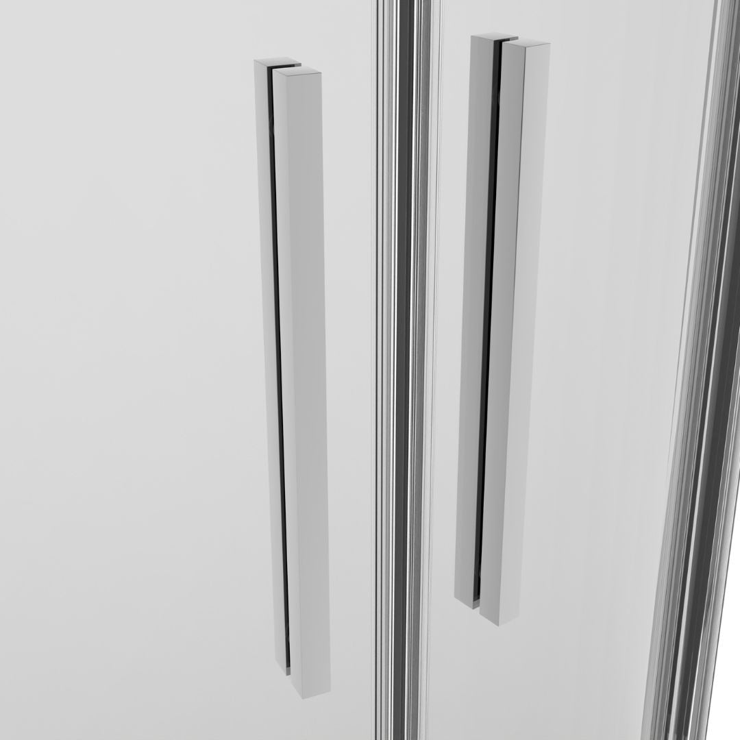 Eckdusche Schiebetür SLIMLINE chrom Easy-Clean in 5 verschiedenen Größen