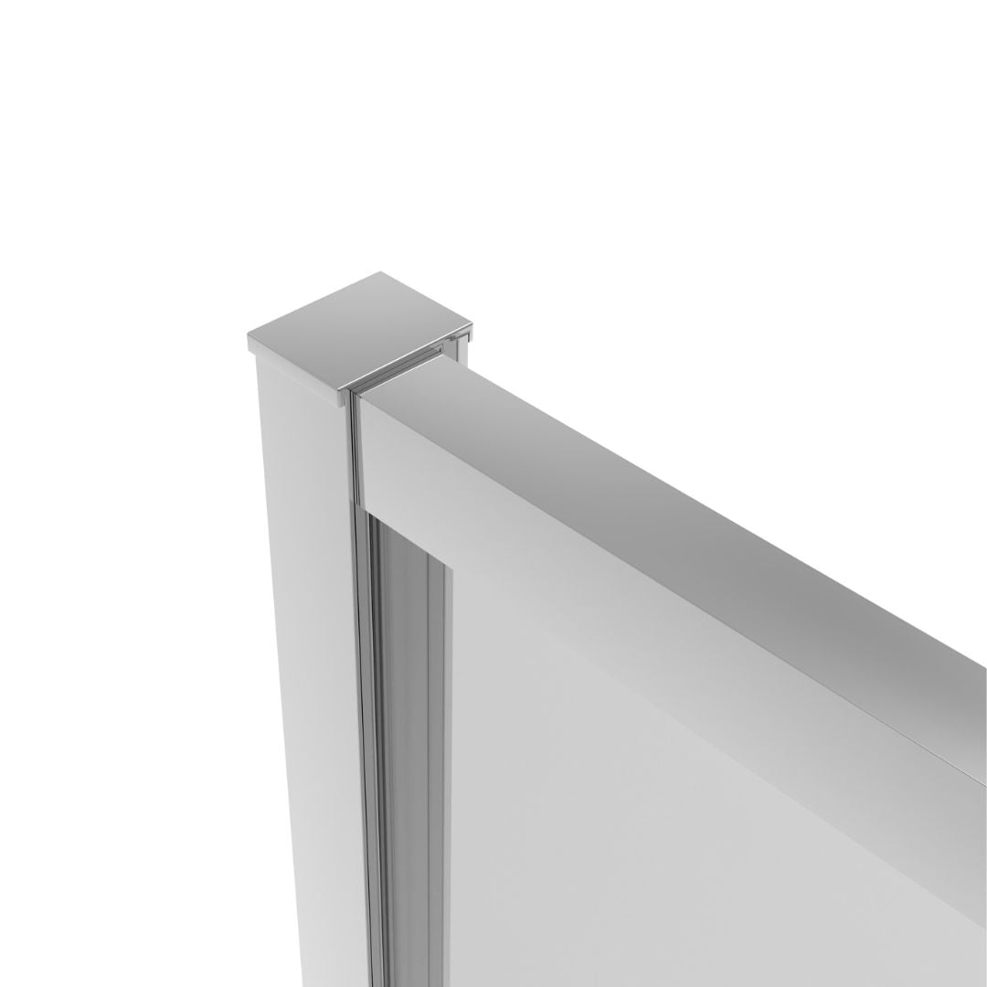 Eckdusche Schiebetür SLIMLINE chrom Easy-Clean in 5 verschiedenen Größen