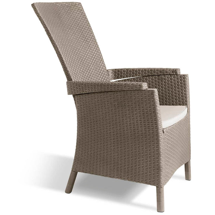 Silla de Jardín Keter Ajustable Vermont Cappuccino Marrón 238449