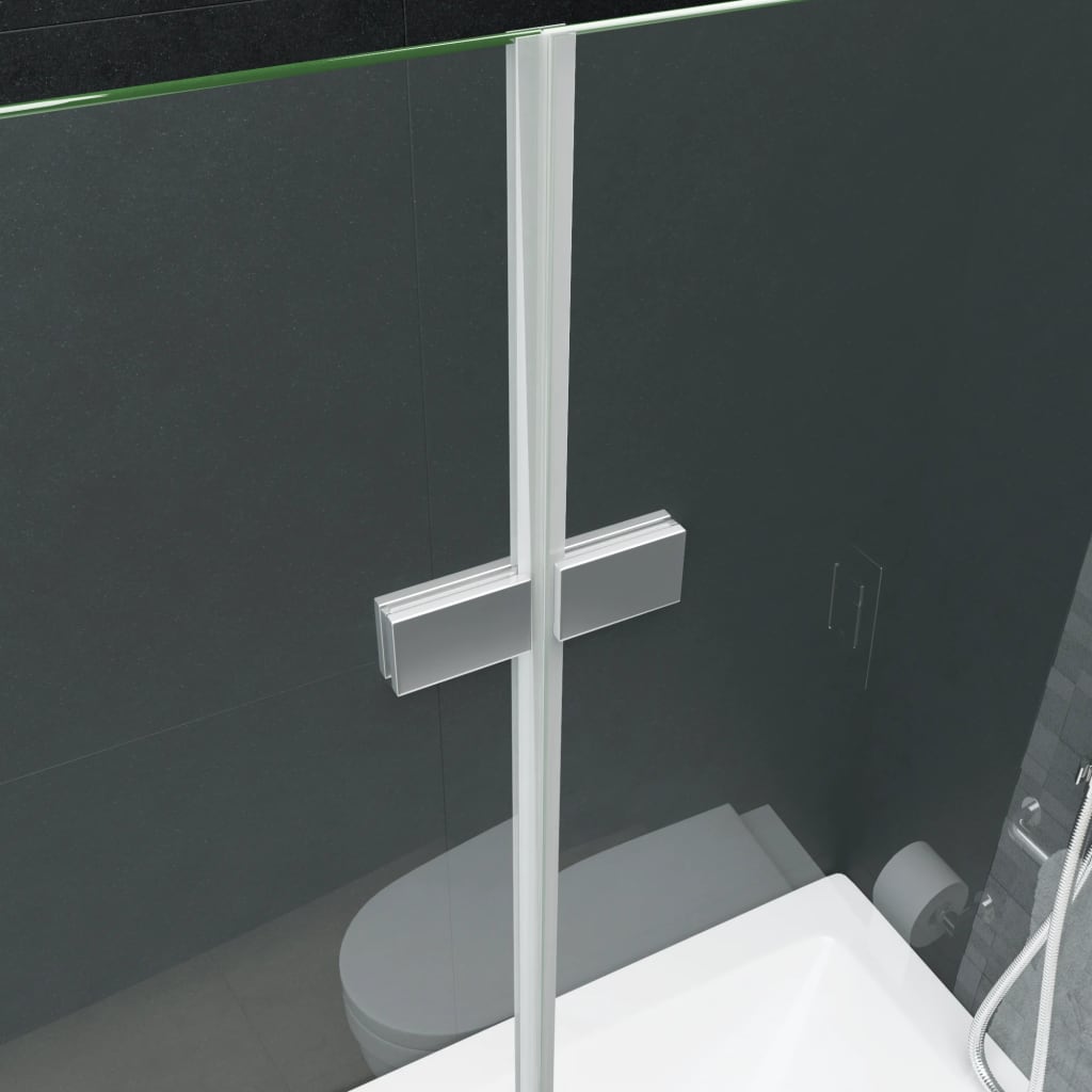 Badewannenaufsatz 2-fach Faltbar ESG 120x68x130 cm
