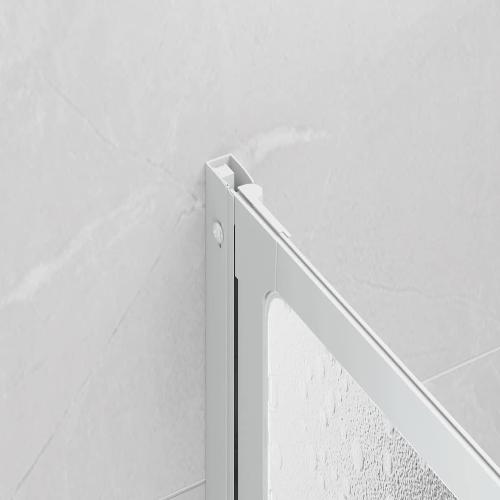 Duschwand Duschabtrennung 140 x 168 cm 7 Faltwände