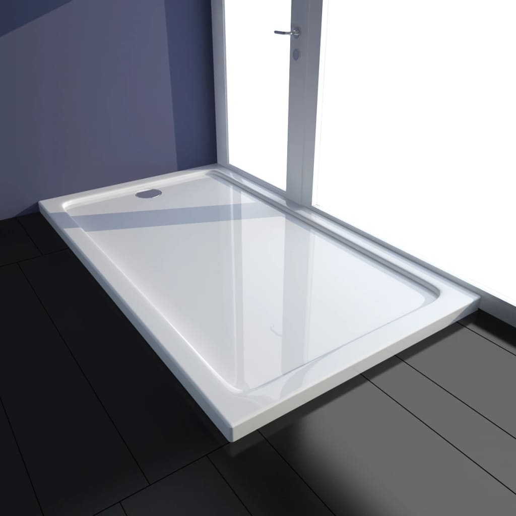Duschtasse ABS Rechteckig Weiß 70×120 cm