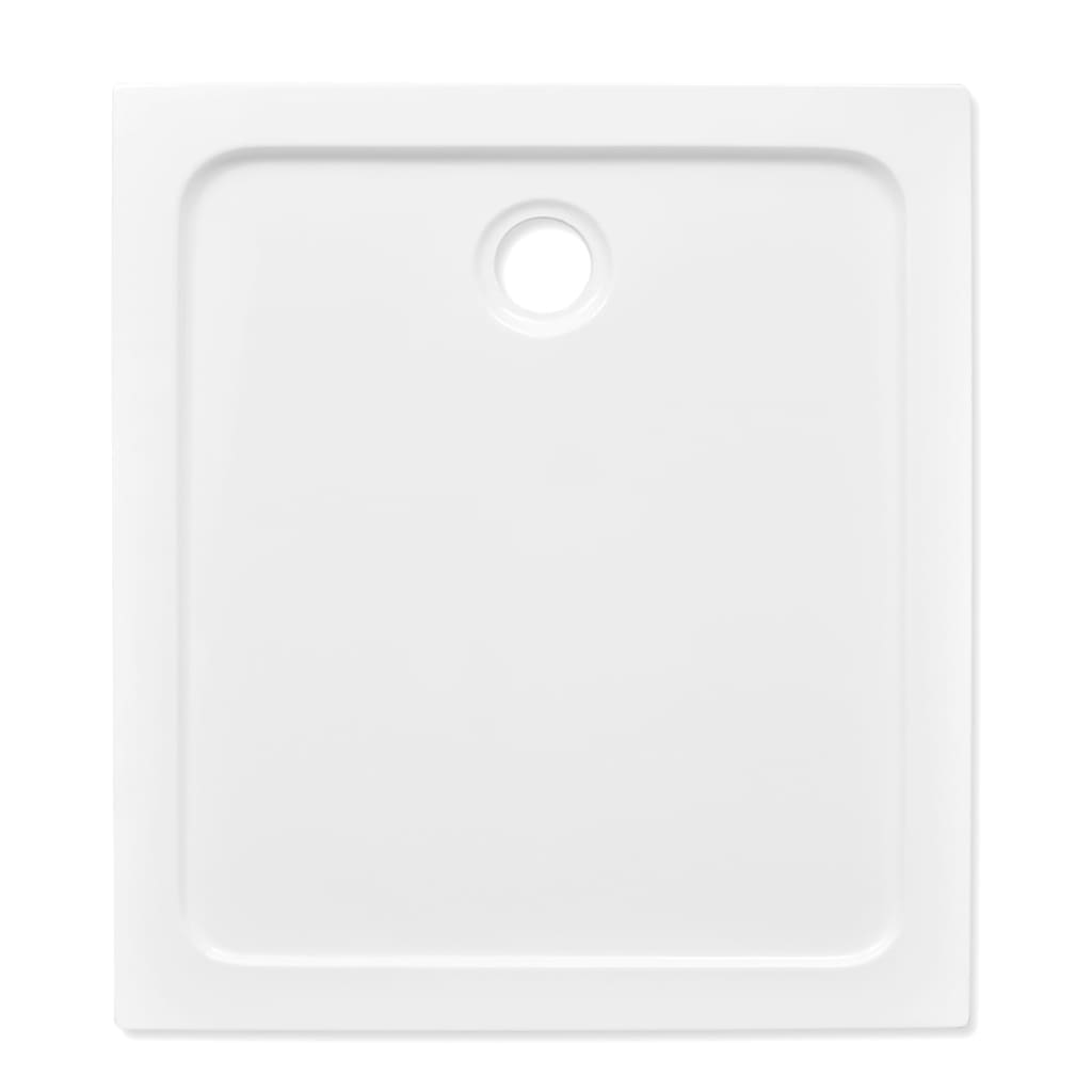 Duschtasse ABS Rechteckig Weiß 80×90 cm