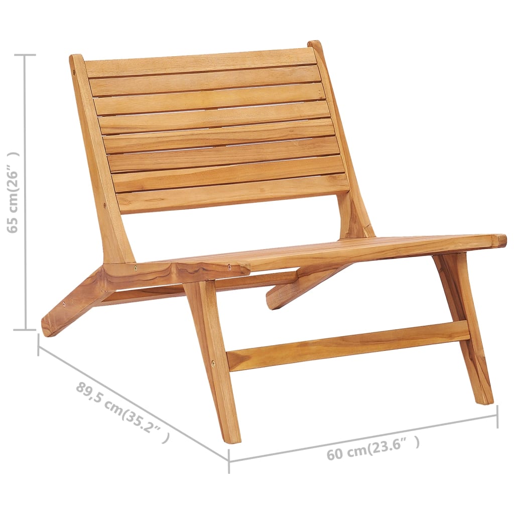 Gartenstuhl Massivholz Teak