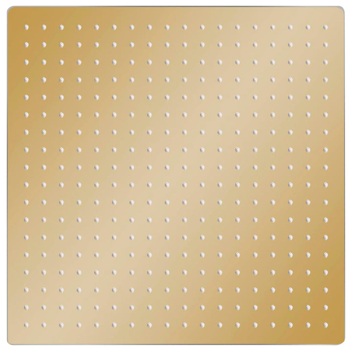 Regenbrause Edelstahl 50x50 cm Quadrat Golden