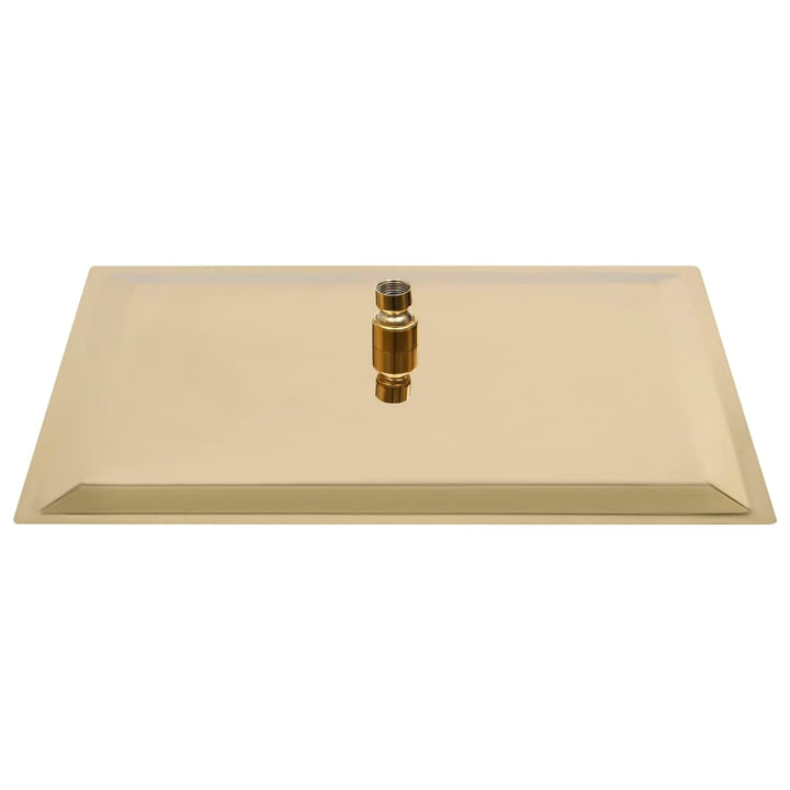 Regenbrause Edelstahl 50x50 cm Quadrat Golden