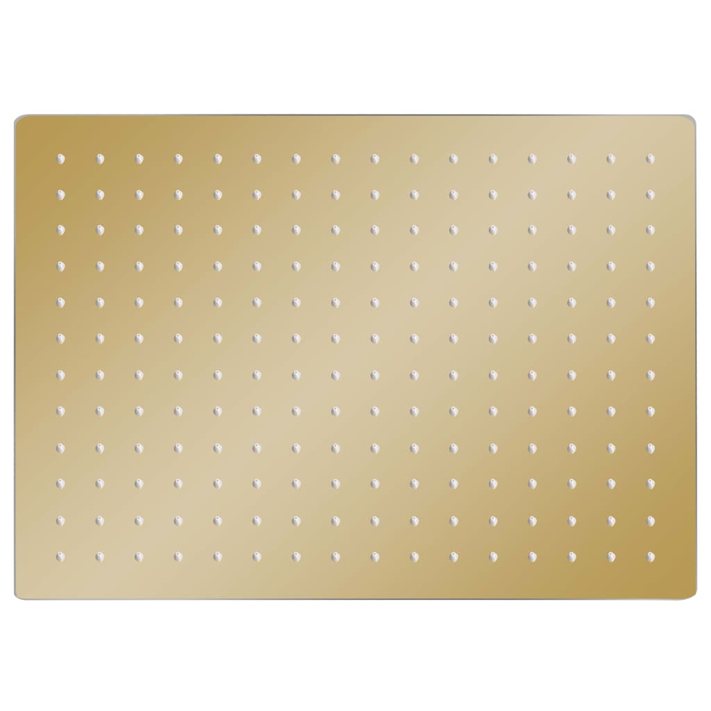 Ducha de lluvia acero inoxidable 40x30 cm rectangular dorado