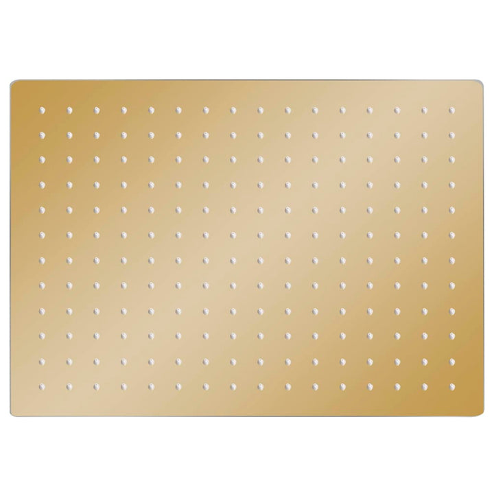 Ducha de lluvia acero inoxidable 40x30 cm rectangular dorado