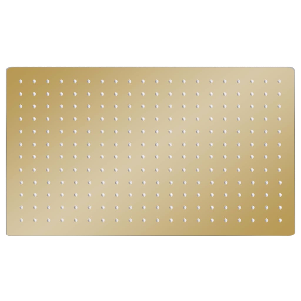 Ducha de lluvia acero inoxidable 50x30 cm rectangular dorado