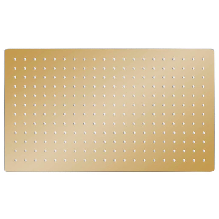 Ducha de lluvia acero inoxidable 50x30 cm rectangular dorado