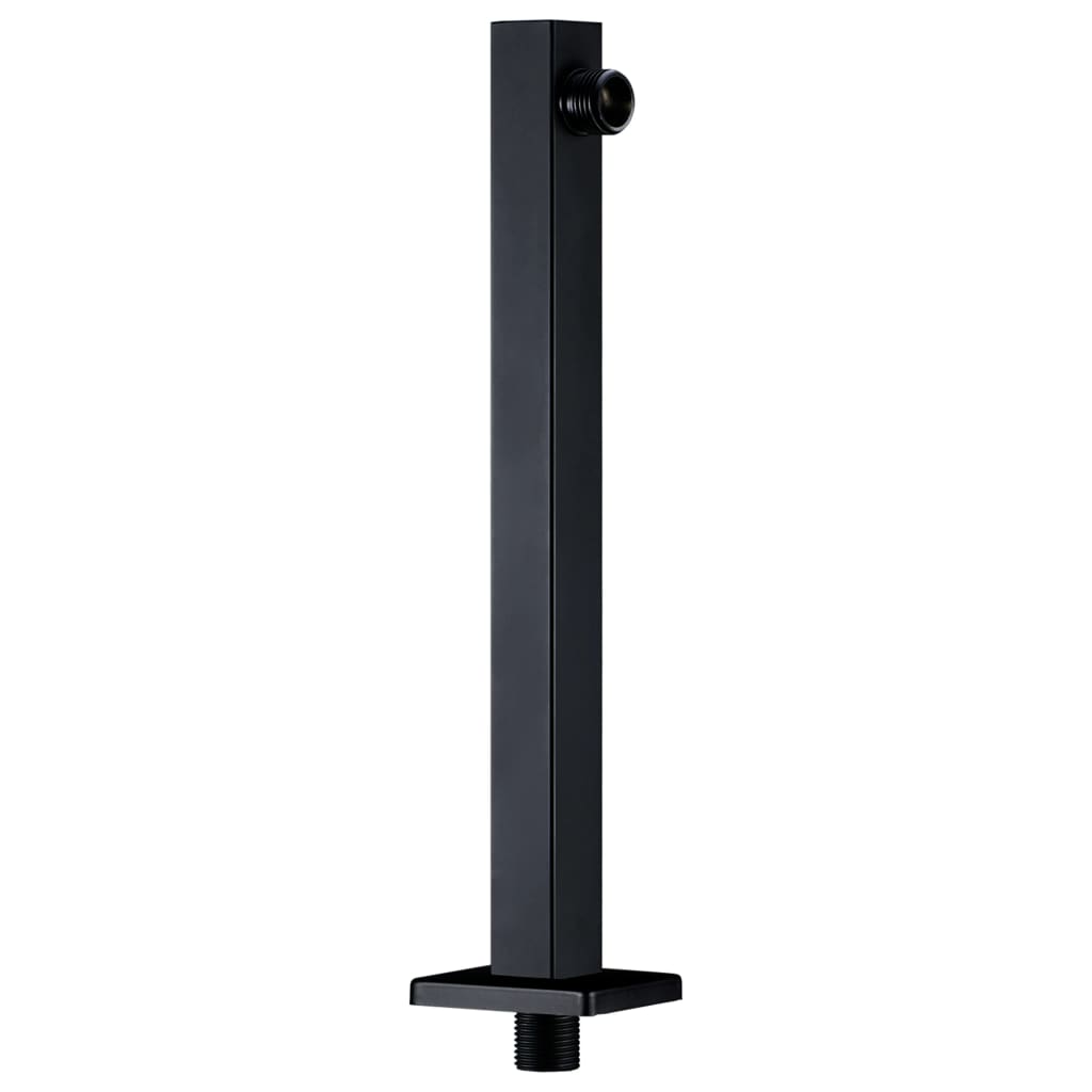 Duscharm Quadratisch Edelstahl 201 Schwarz 30 cm