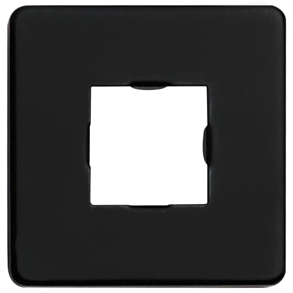 Duscharm Quadratisch Edelstahl 201 Schwarz 30 cm