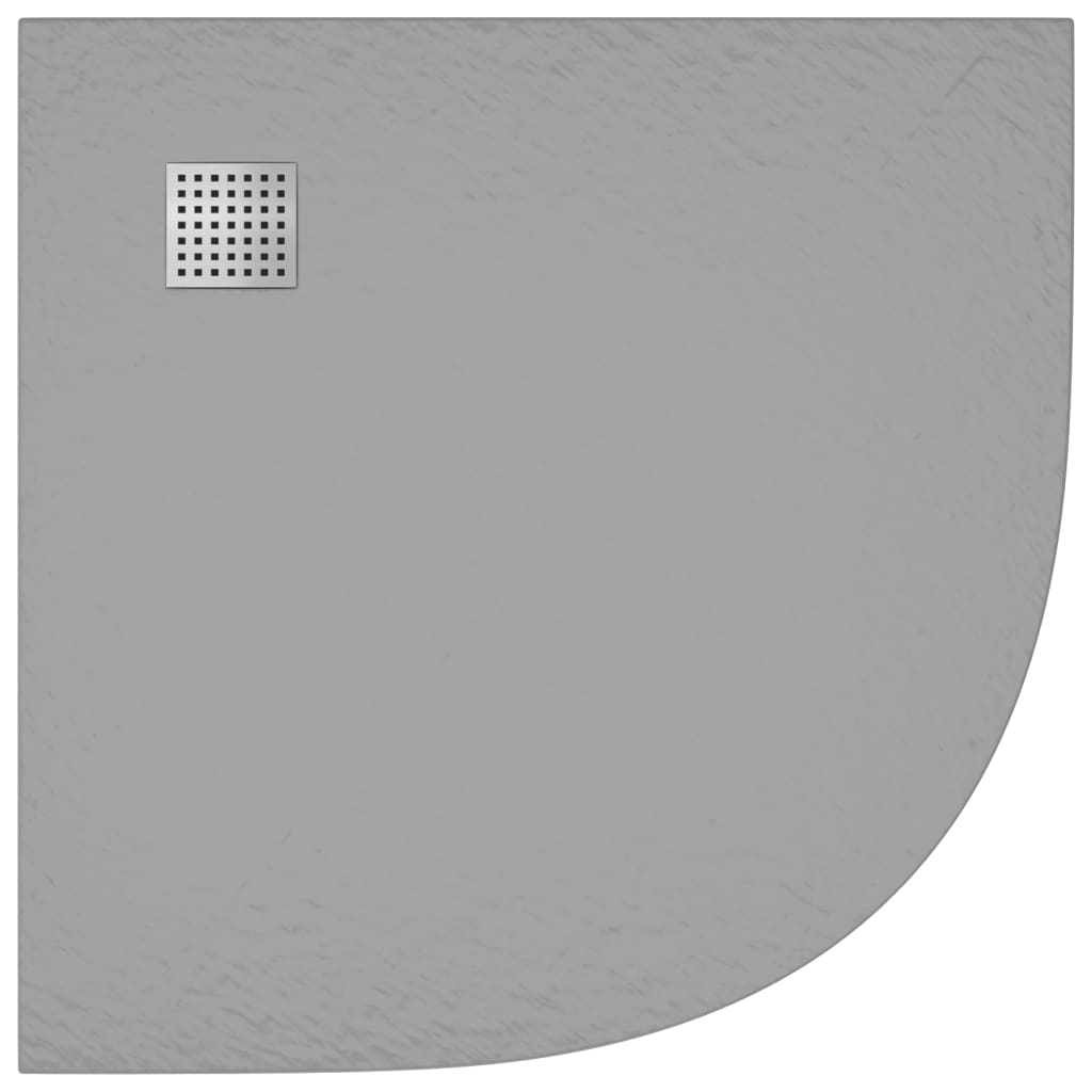 Duschwanne SMC Grau 90x90 cm