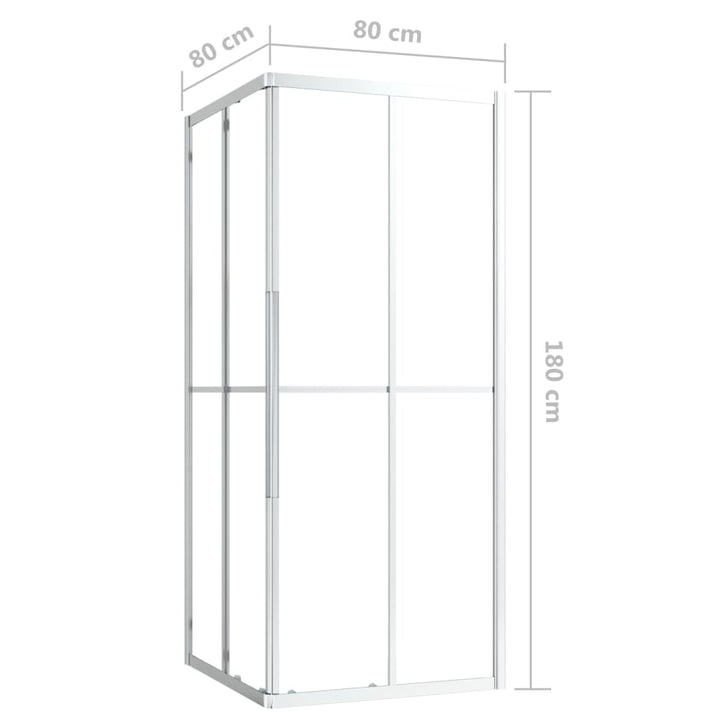 Cabina de ducha ESG 80x80x180 cm