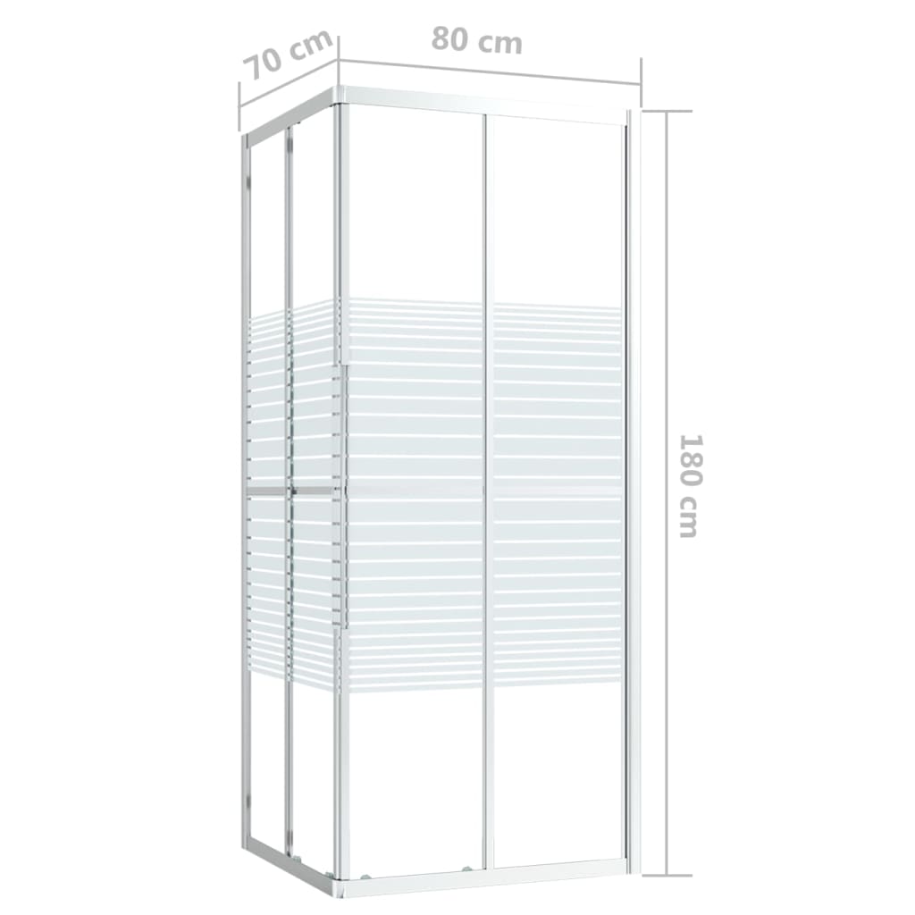 Duschkabine ESG 80x70x180 cm