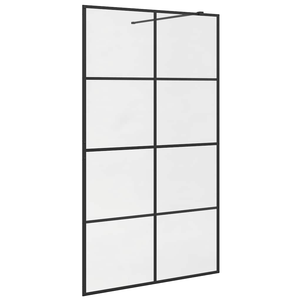 Duschwand für Begehbare Dusche mit Klarem ESG Glas 115x195 cm