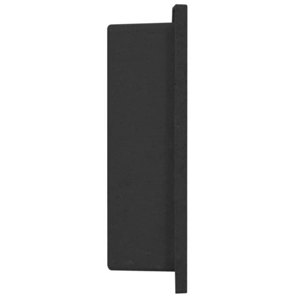 Duschnische Mattschwarz 41x36x10 cm