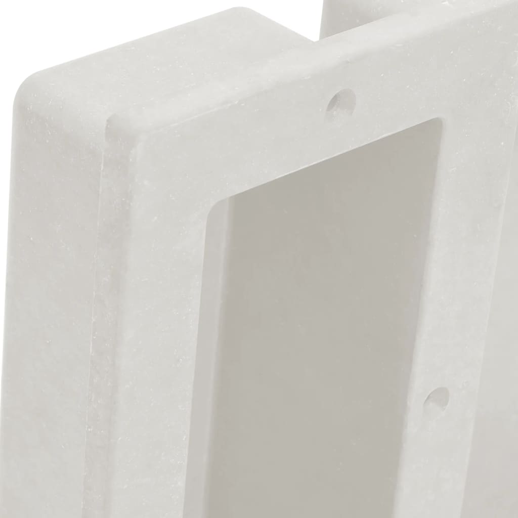 Duschnische mit 2 Fächern Mattweiß 41x51x10 cm