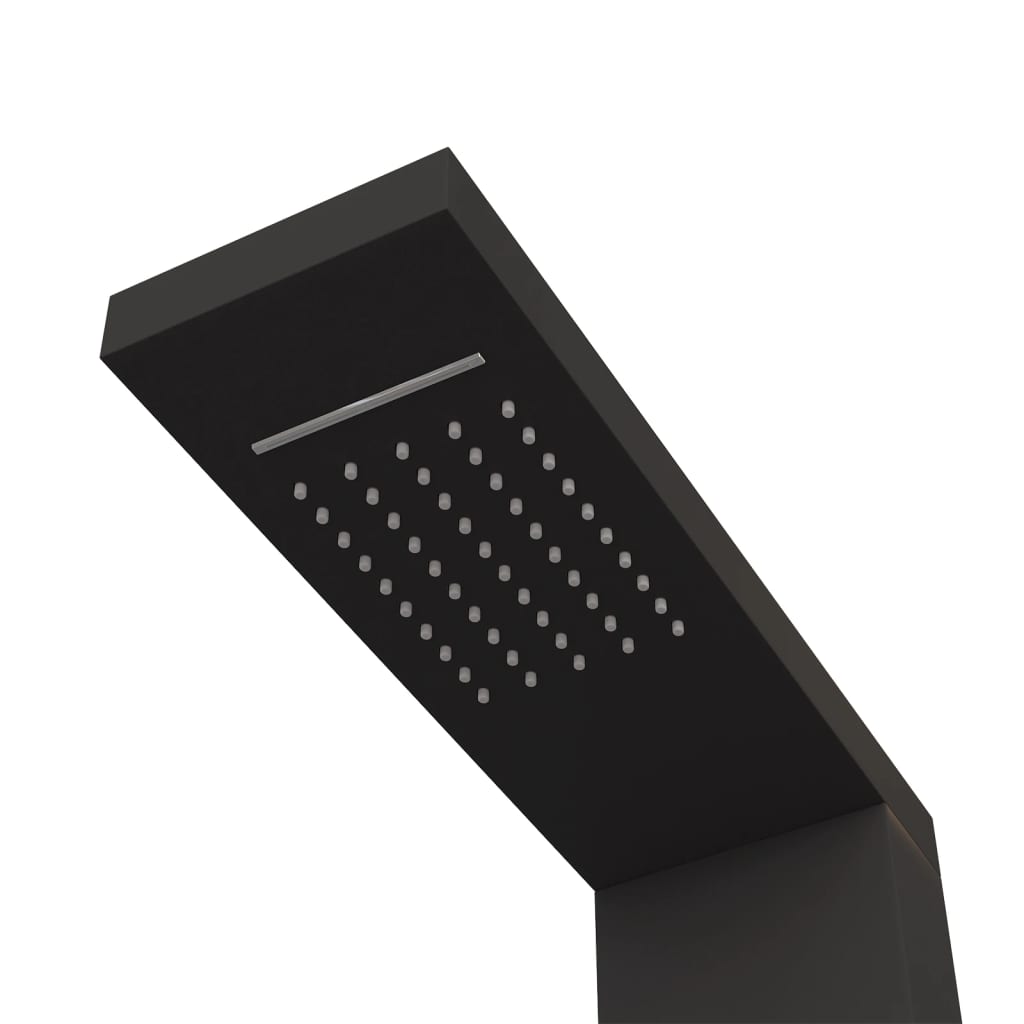 Sistema de panel de ducha aluminio negro