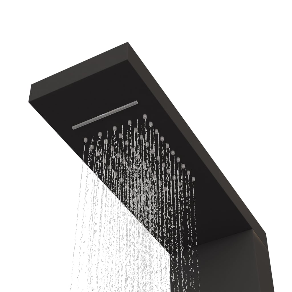 Sistema de panel de ducha aluminio negro