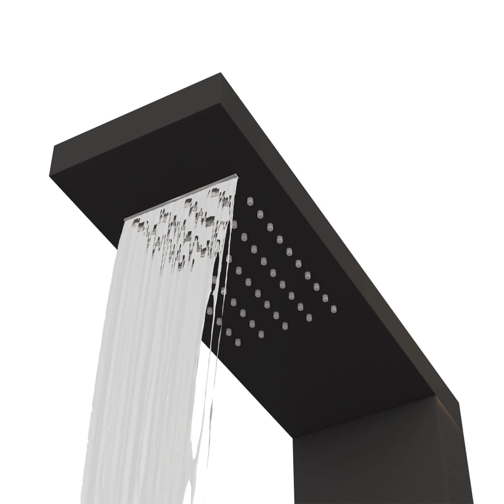 Sistema de panel de ducha aluminio negro