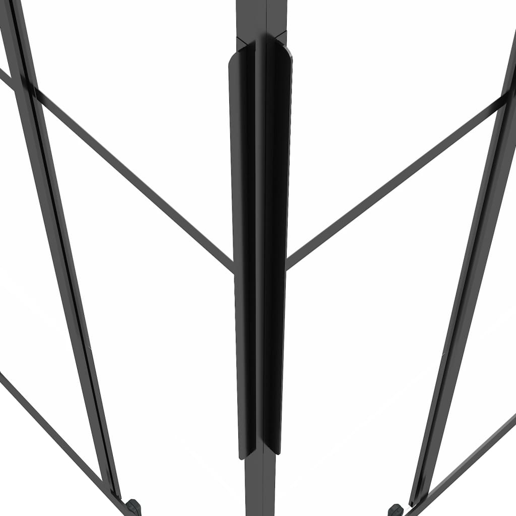 Cabina de ducha semimate ESG 90x70x180 cm negro