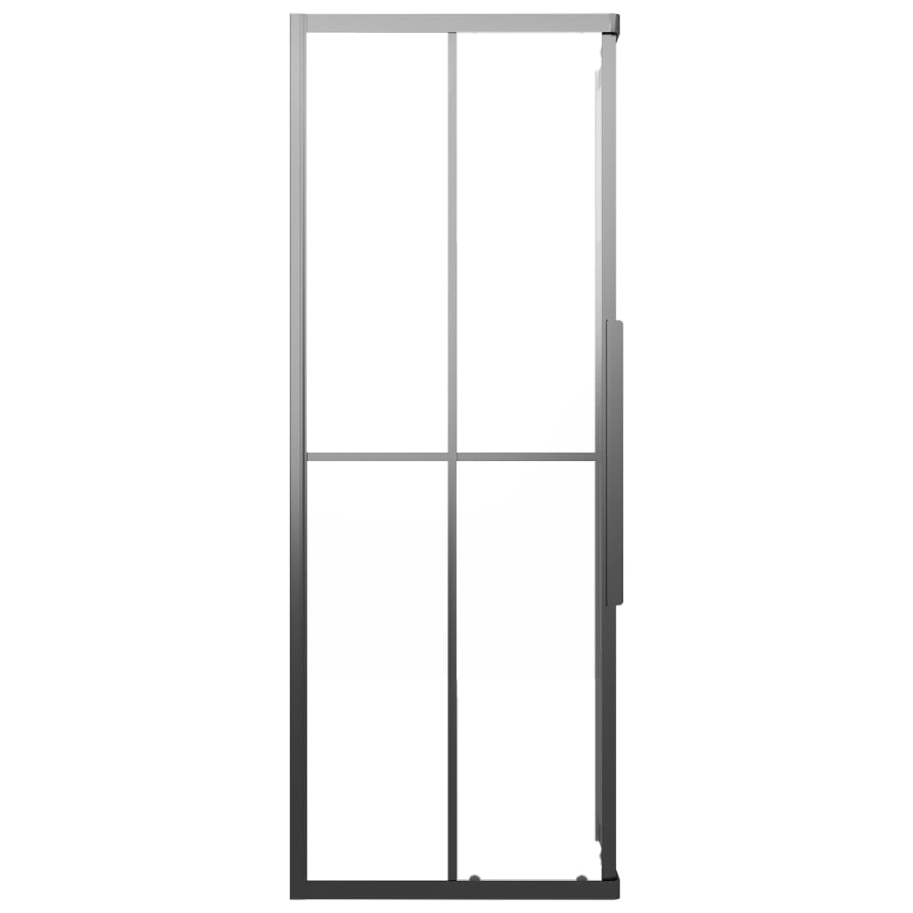 Duschkabine Matt ESG 80x80x180 cm Schwarz