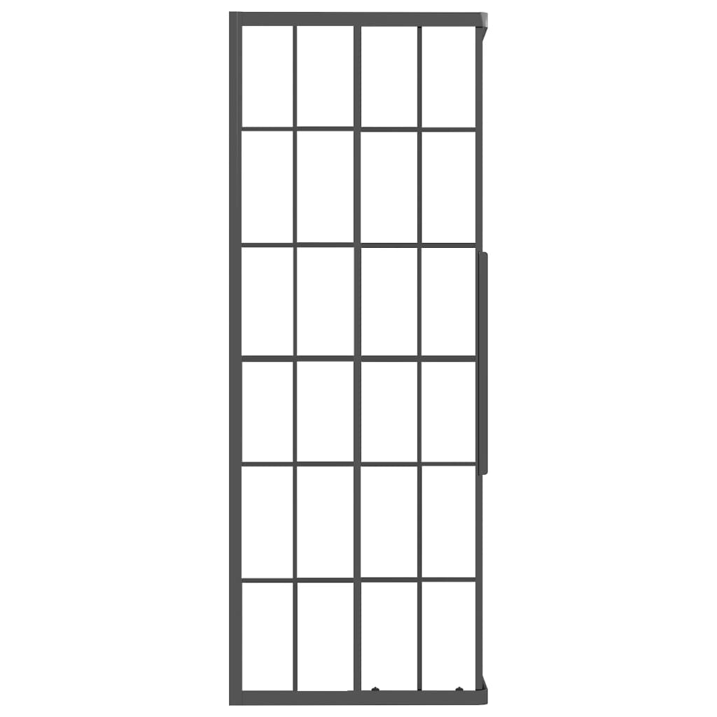 Cabina de ducha ESG mate 80x80x180 cm negro