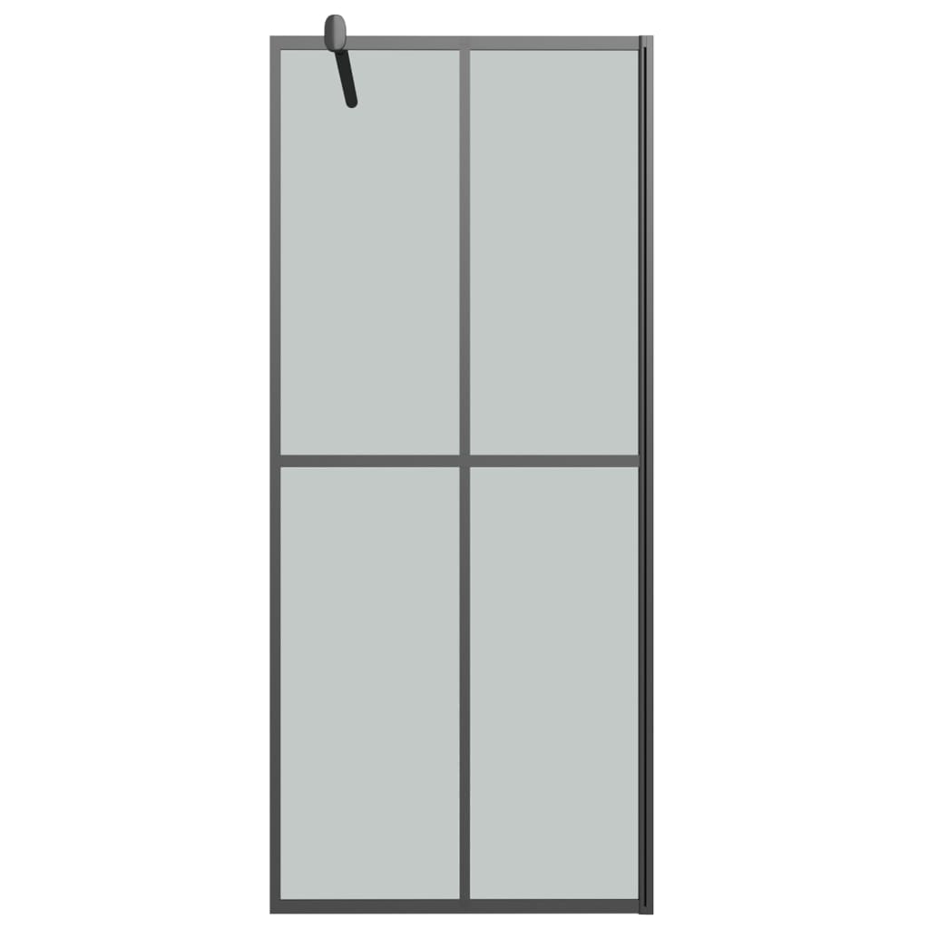 Duschwand für Walk-in Dusche 90x195 cm Dunkles Sicherheitsglas