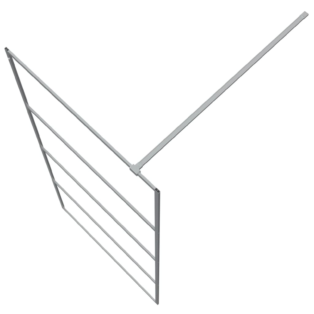 Mampara de ducha para cabina de ducha plata 90x195cm vidrio transparente ESG