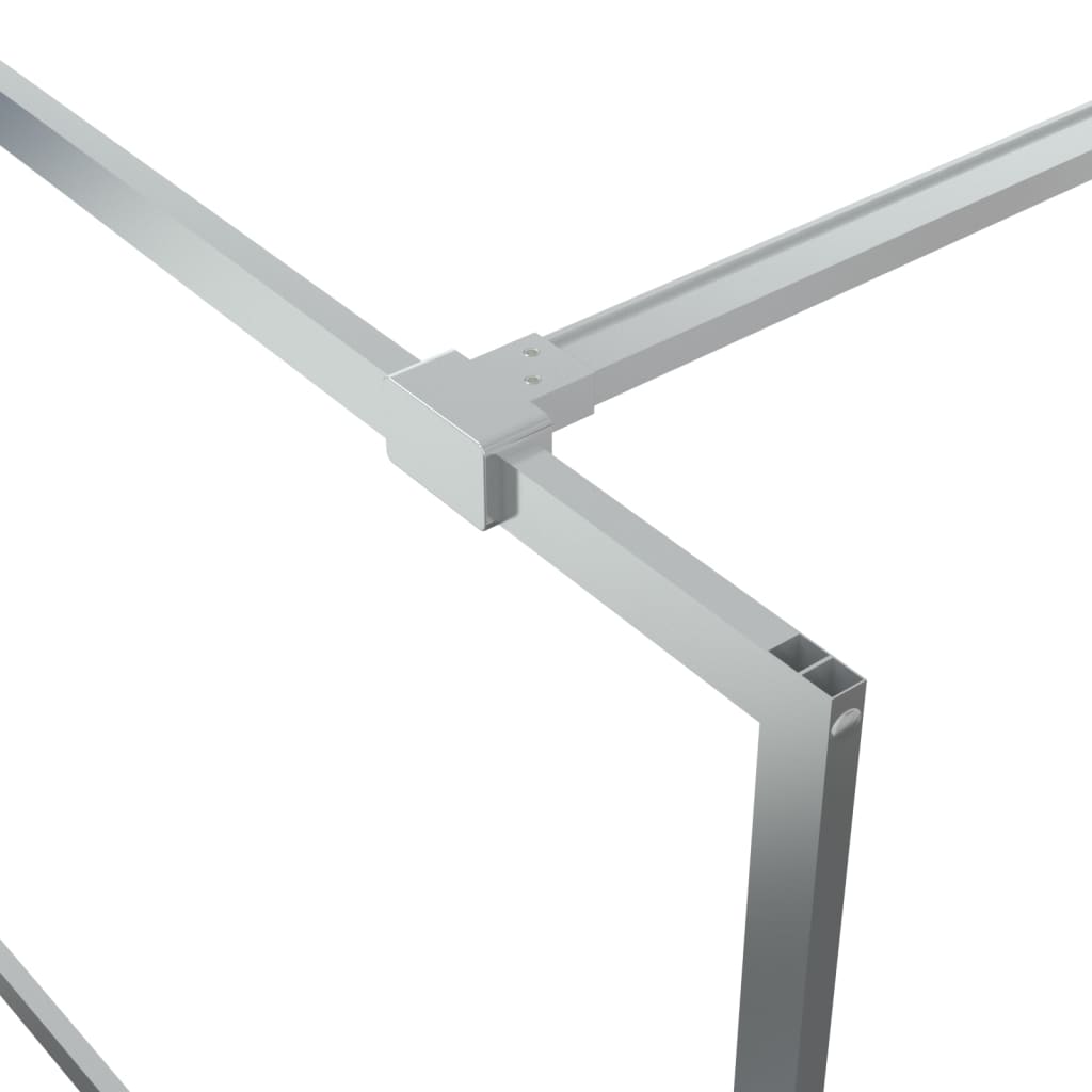 Mampara de ducha para cabina de ducha plata 90x195cm vidrio transparente ESG